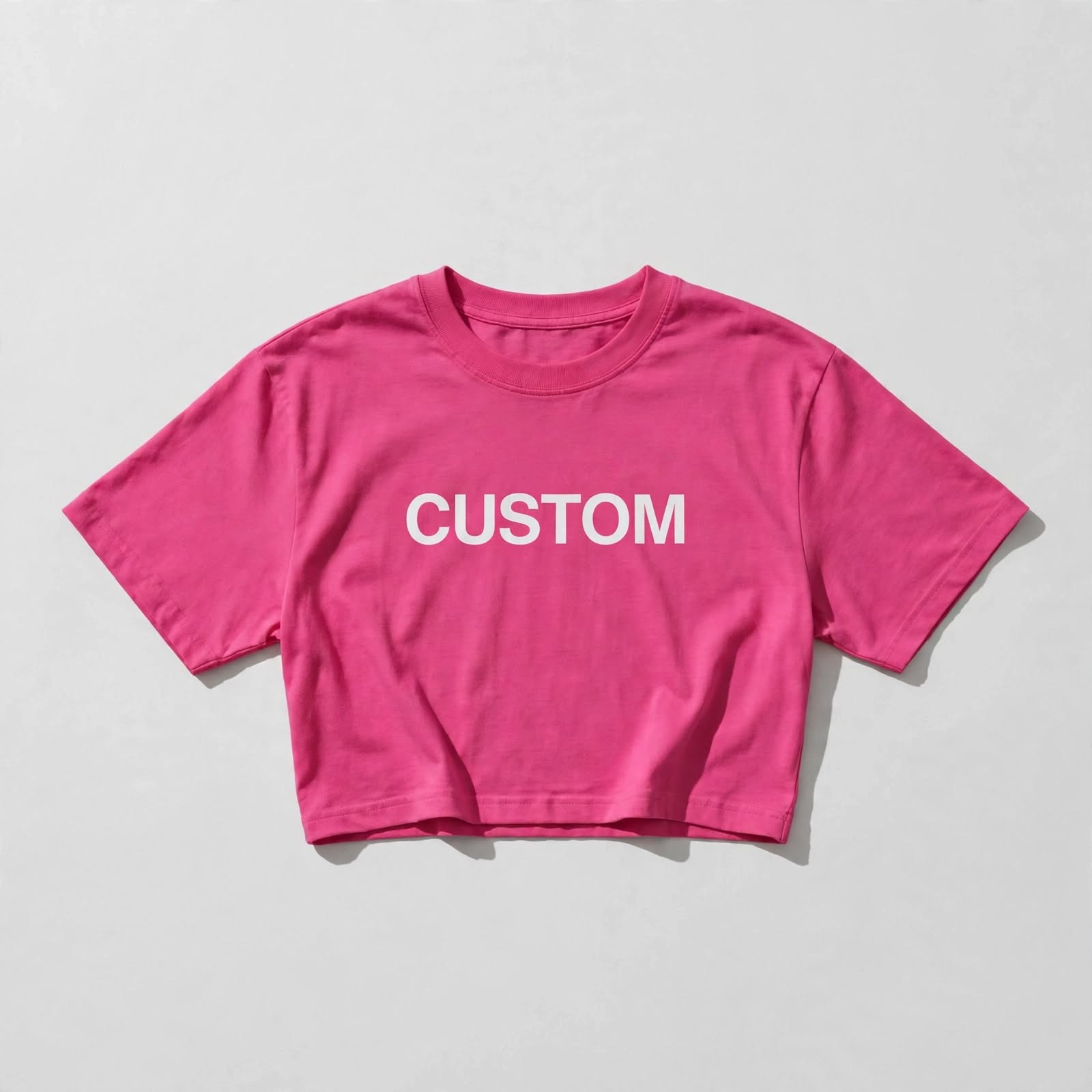 Custom Women Screen printing Cropped T-shirt